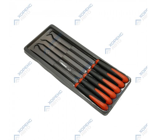 Набор крючков для демонтажа уплотнительных колец и сальников (6 предметов) Хорекс Авто HZ 25.1.179S — профессиональное автосервисное оборудование и инструменты для бизнеса