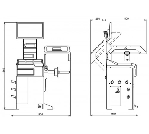 Балансировочный станок ТехноВектор IPRO BM3 — профессиональное автосервисное оборудование и инструменты для бизнеса