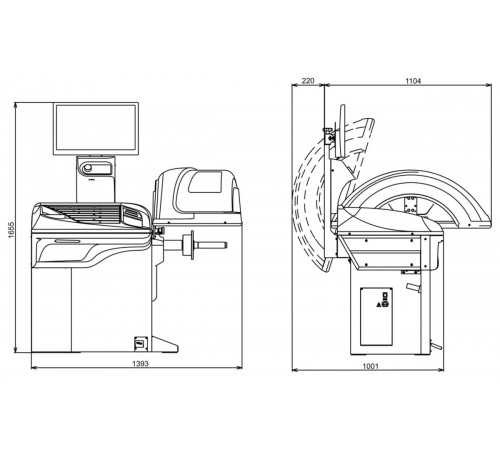 Балансировочный станок ТехноВектор IPRO BM5 — профессиональное автосервисное оборудование и инструменты для бизнеса