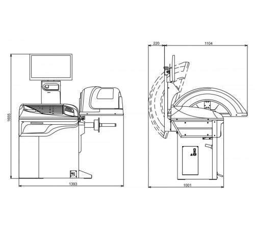 Балансировочный станок ТехноВектор IPRO BM7 — профессиональное автосервисное оборудование и инструменты для бизнеса