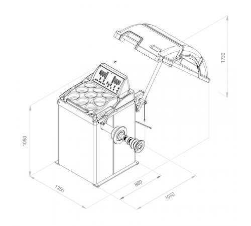 Балансировочный станок (механический) Хорекс Авто CB910GB — профессиональное автосервисное оборудование и инструменты для бизнеса
